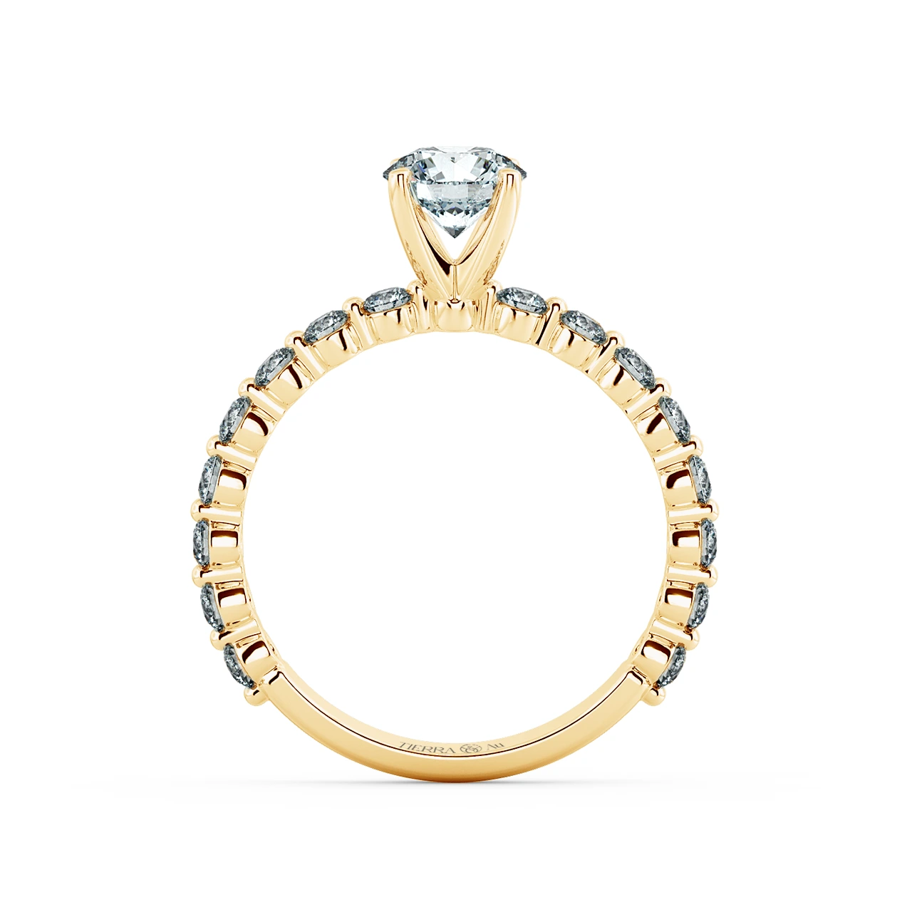 Solitaire Engagement Ring with Eternity Band NCH1804 5